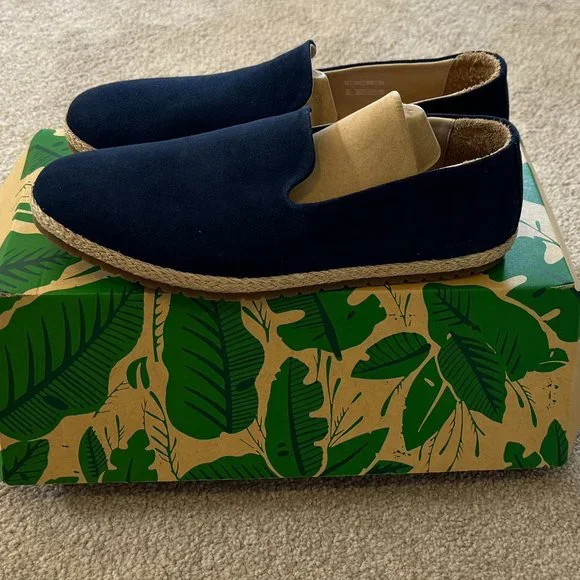 Patara Shoes Pacific Blue Smoking Slippers (size 10)